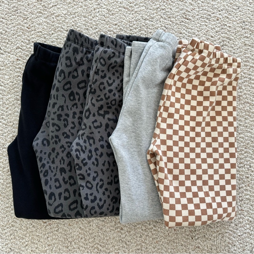 Tween - 5 Pairs of Fleece Lined Leggings